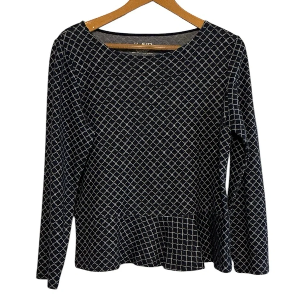 Talbot‎ blue with white argyle designed size L
